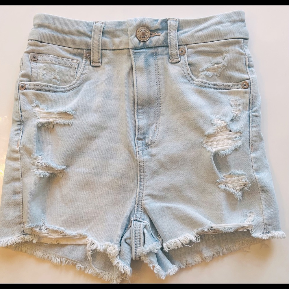 New American Eagle ultra high waist jean shorts